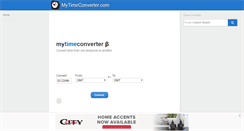 Desktop Screenshot of mytimeconverter.com